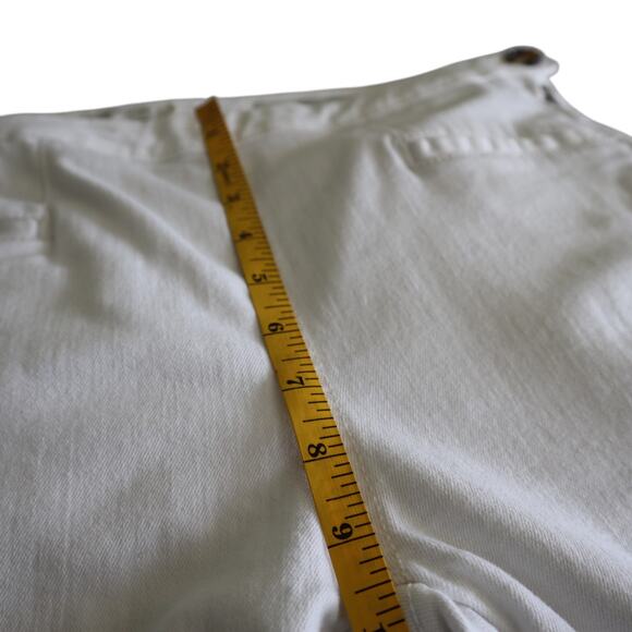 Anthropologie Pilcro Womens High Rise Denim Legging Jeans Size 27 White Crop - Picture 14 of 16